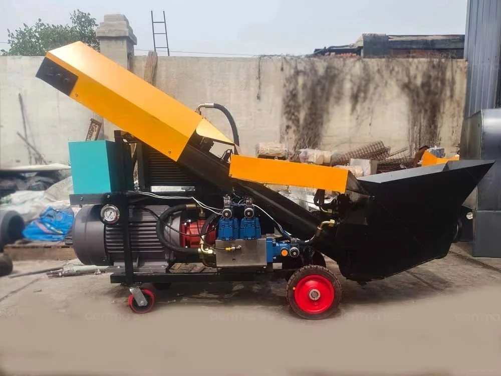 Construction Machinery Concrete Mixer Pump Concrete Spraying Cement Mortar Spray Machine view 5