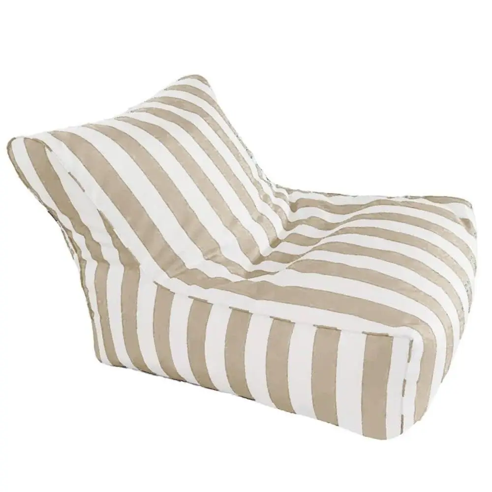 Floating Bean Bag Cover for Pool No Fillers King Swimming Pool Floats Raft Lounger Bean Bag Cover No Filler Stripe Outdoor Beac