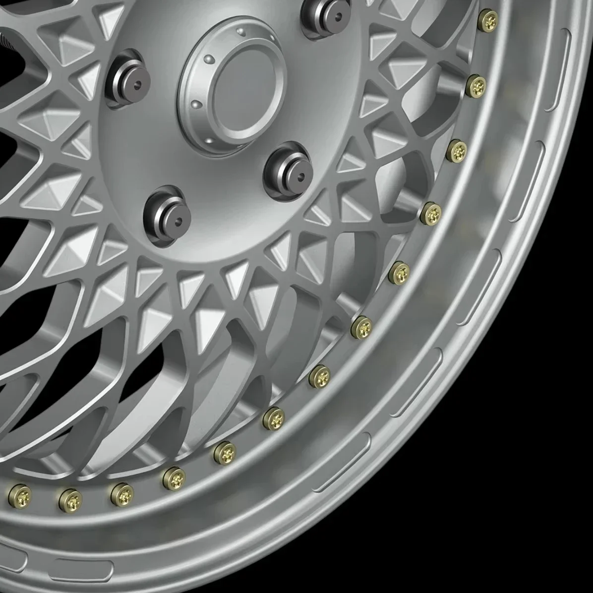 لفيسبا GTS150 10,000 طن محور عجلات مزورة 12 بوصة خفيفة الوزن التحديثية ضمان لمدة سنة واحدة