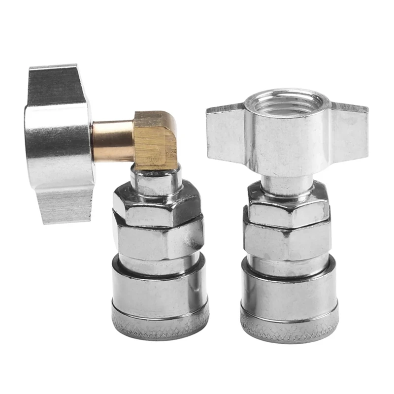 2Pcs Truck Dust Blower Pneumatic Connector Straight Elbow Integrated Connection Home Decoration Hardware Tool