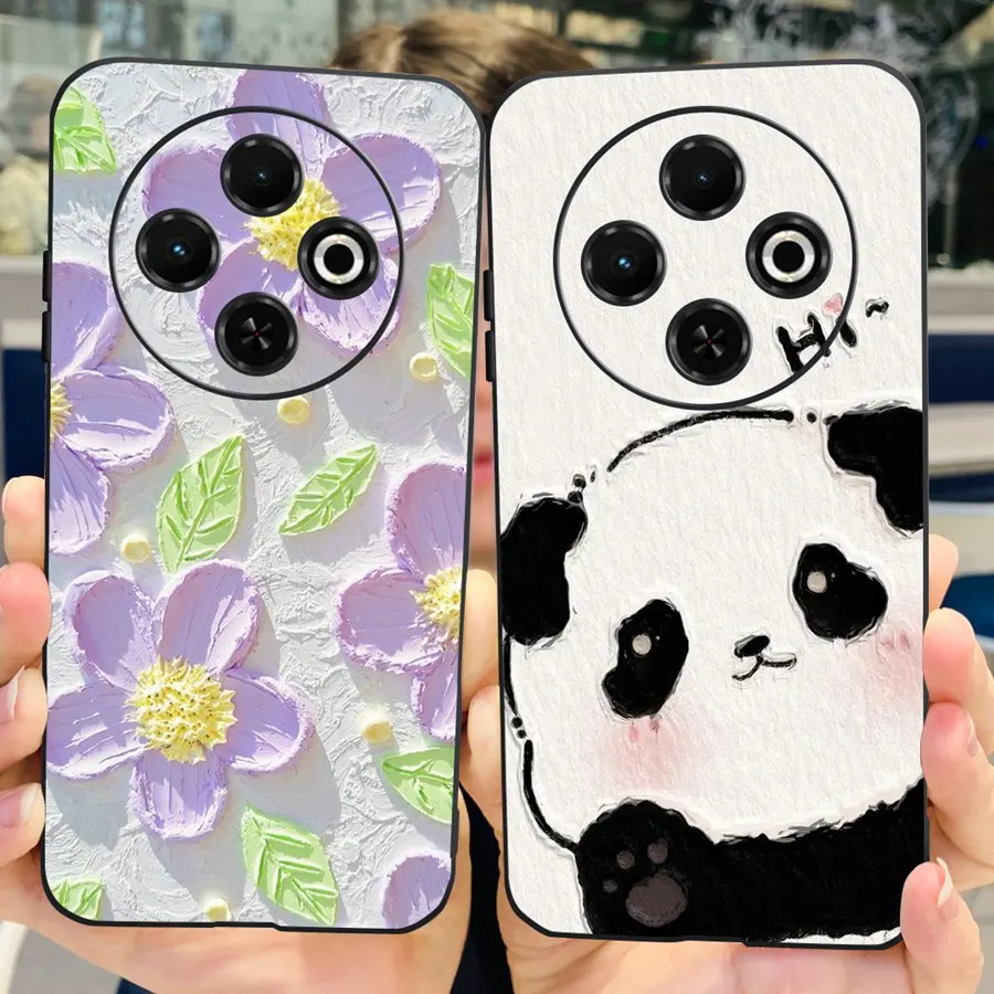 For Tecno Spark 30C 4G  kl5  kl5n Capa Case Marble tulip Fundas SOFT Silicon  Proective Back Cover for Tecno Spark30C 30 C Shell