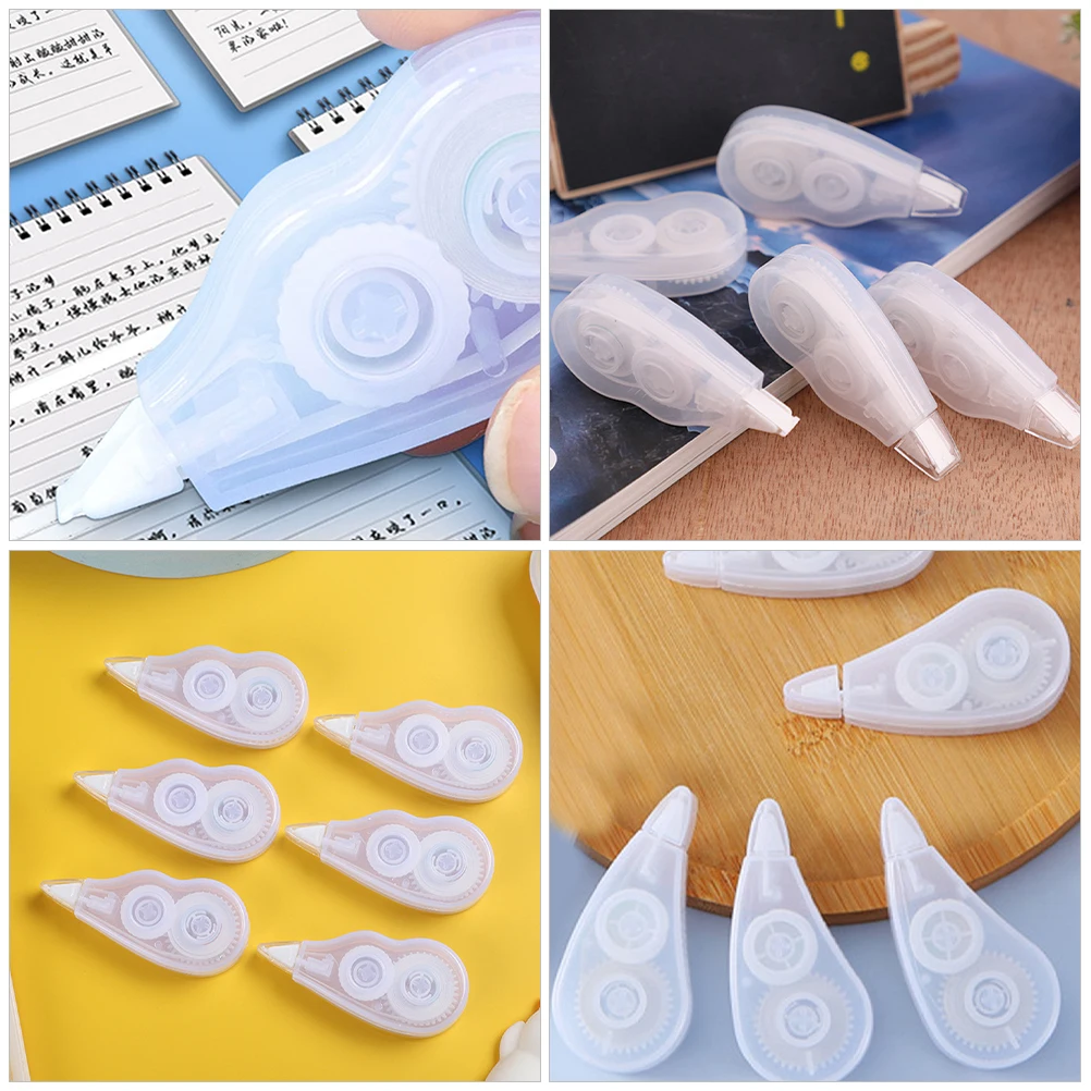 6 قطعة شريط تصحيح أبيض تصحيحات فورية محمولة مريحة الشريط الأسطوانة لطلاب المكاتب المدرسية لوازم القرطاسية #5