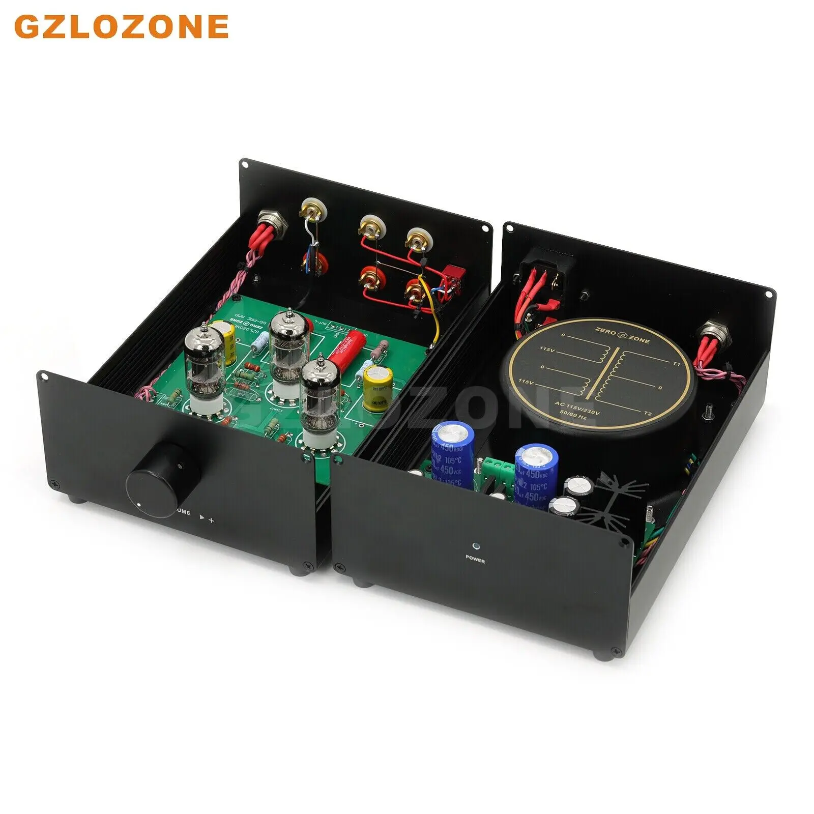 

Split Hifi Ground Grid (GG) Tube Preamplifier ECC82 Vacuum Tube Preamp (B6-8)