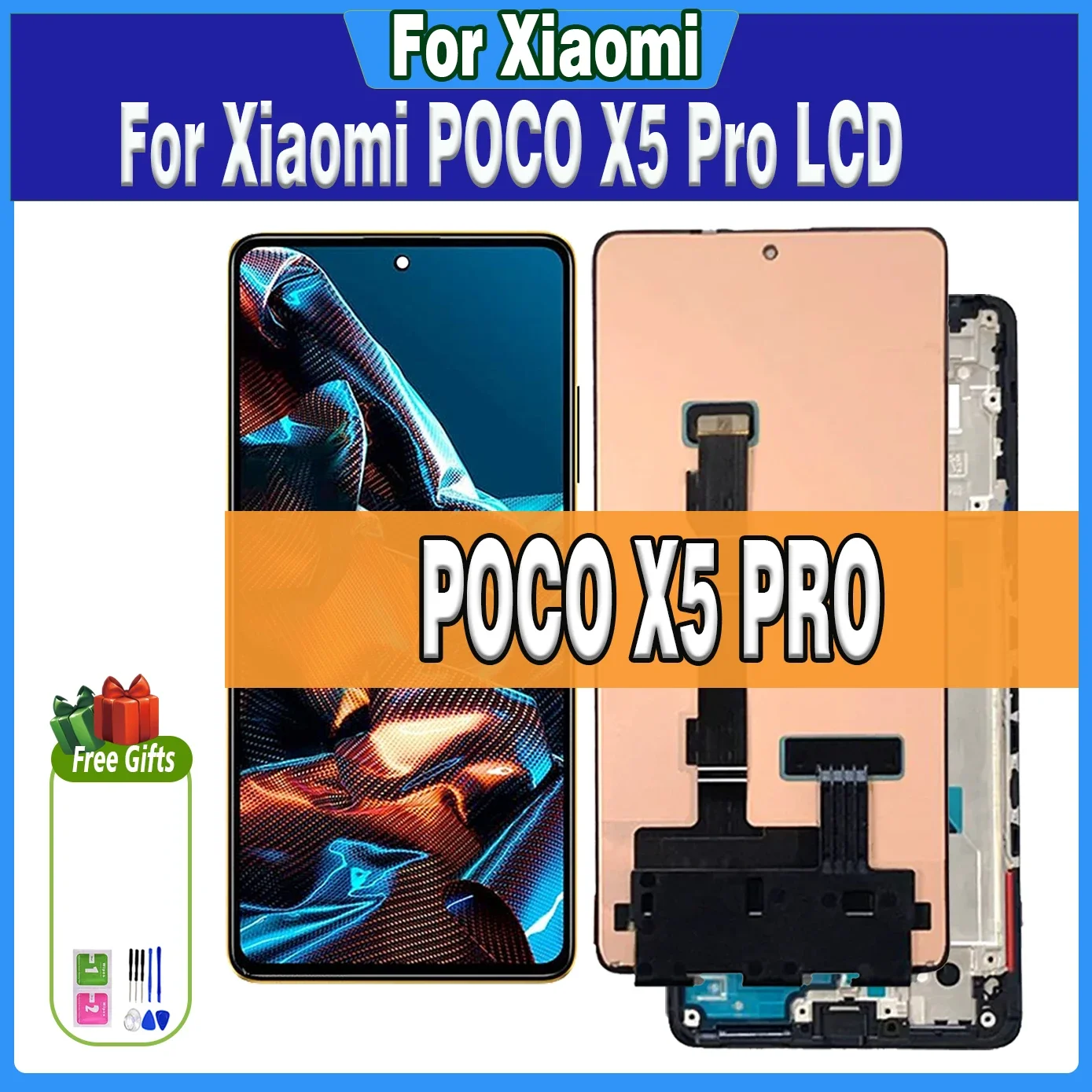 

Высококачественный сенсорный ЖК-экран 6,67 дюйма для Xiaomi Poco X5 Pro 5G 22101320G, ЖК-дисплей для Poco X5Pro 22101320I, дигитайзер в сборе