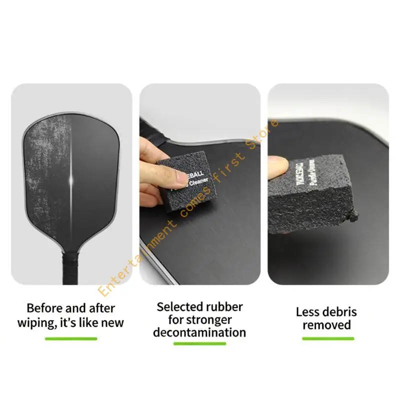 Protective Rubber Cleaner for Pickleballs Equipment Removes Dirt Gently Extends Paddles Lifespans Compacts User Friendly 55KD