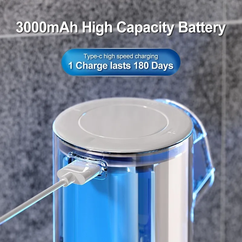 Automatic Foam Soap Dispenser with LED Display - 2-in-1 USB Charging Wall & Desktop Use Dispenser Sabao Automatico