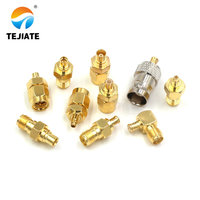 1PCS SMA to MCX MMCX adapter SMA/MCX/MMCX-J/K internal and external RF coaxial adapter connector antenna gold-plated