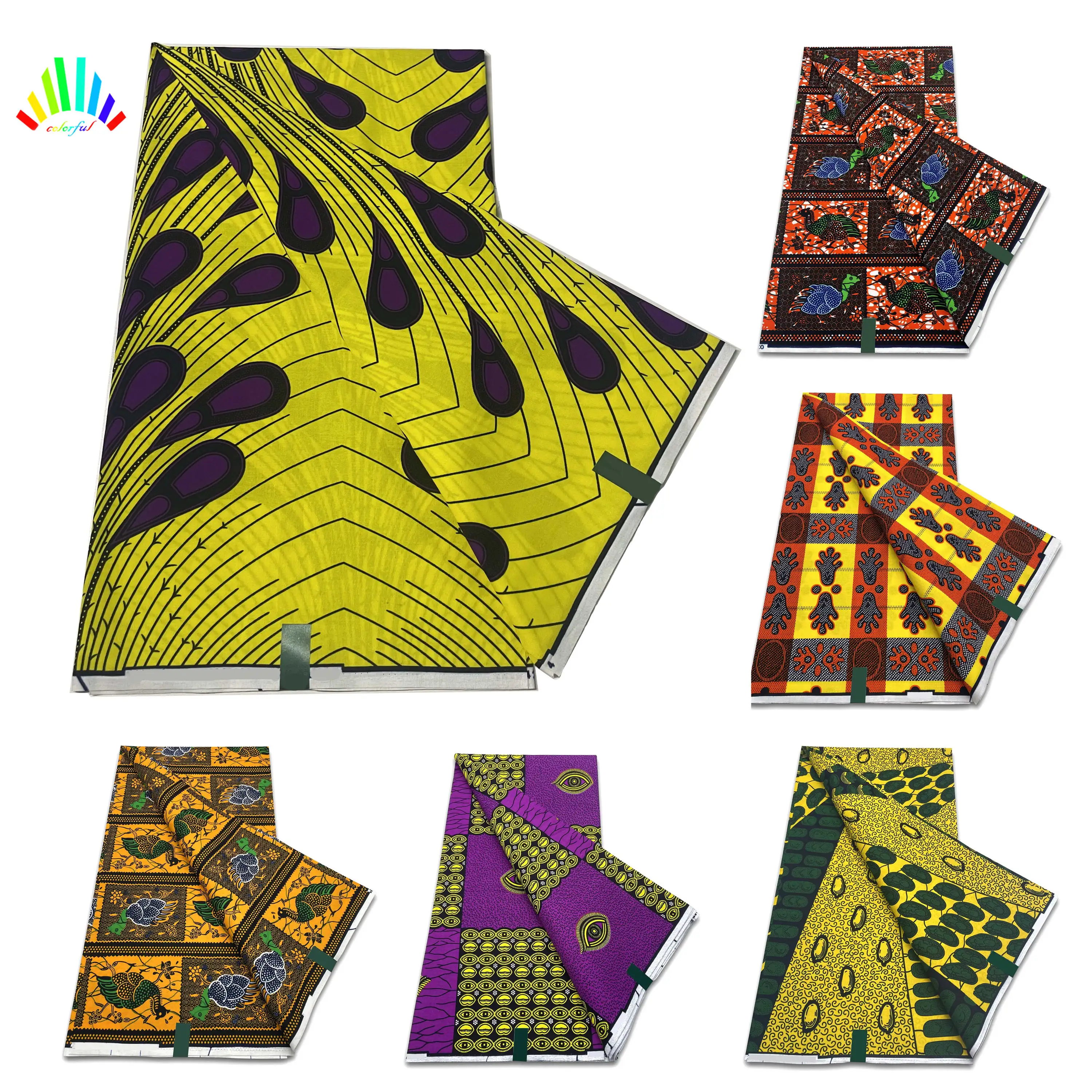 Ankara wax fabric Real Wax Prints pagne 100%Cotton Nigeria Ghana fashion tissu africain femme Christmas party clothes