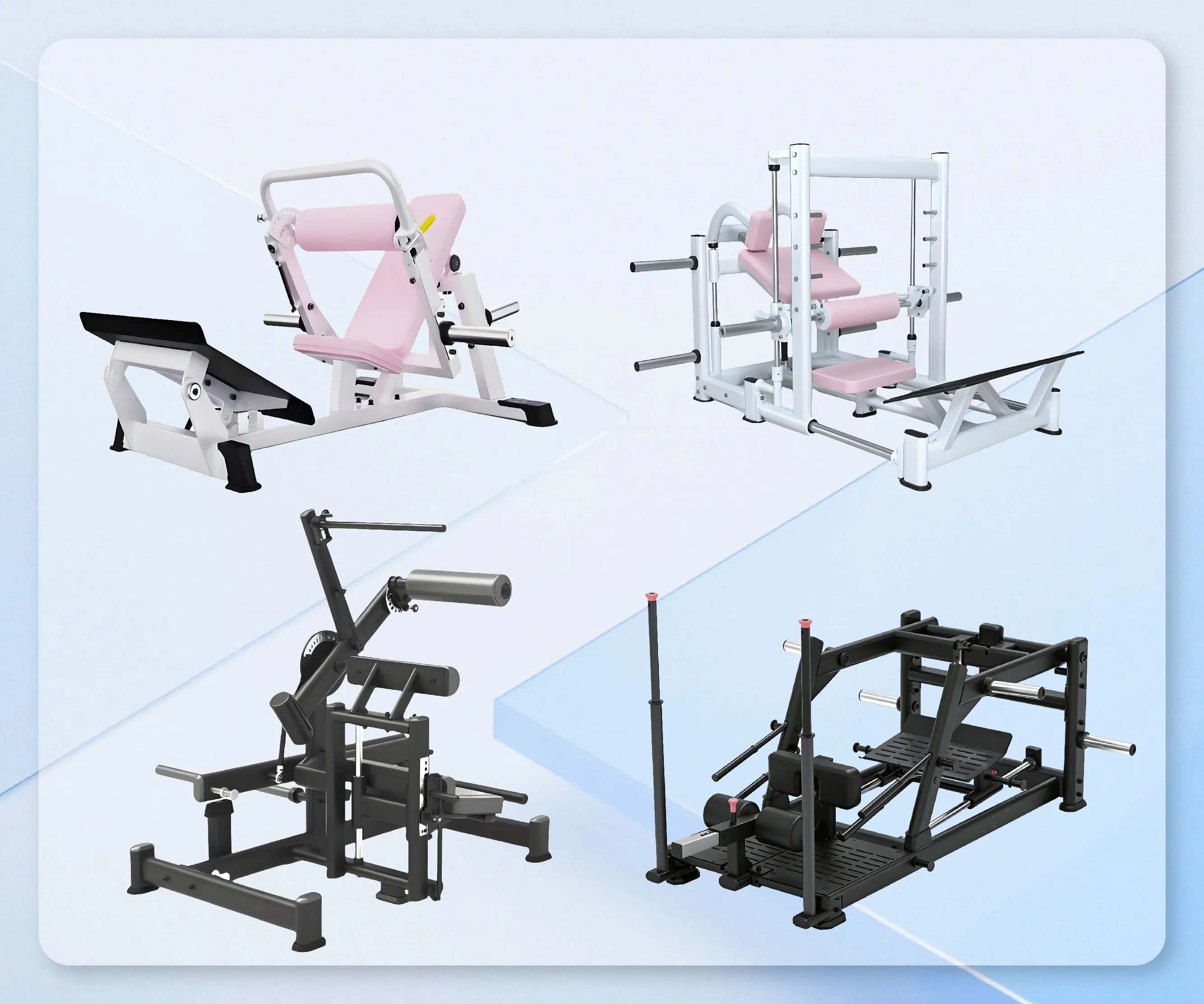 Commercial Indoor Flat Panel Leg Press Machine for Strength Training and Bodybuilding with Safety Features
