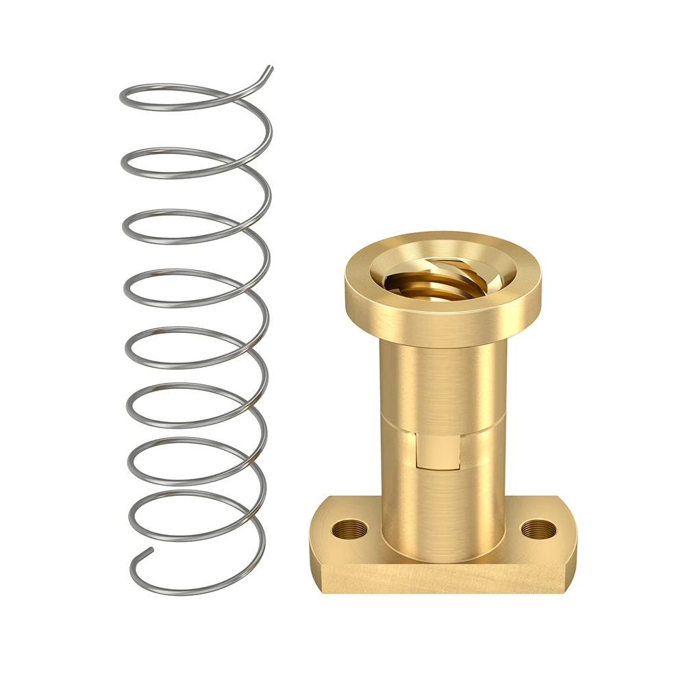 RAMPS T8 Anti Backlash Lead Screw Nut 2/4/8mm Brass Nut For Ender 3 CR10 T8 Lead Screw Spring Nut DIY CNC 3D Printer Parts