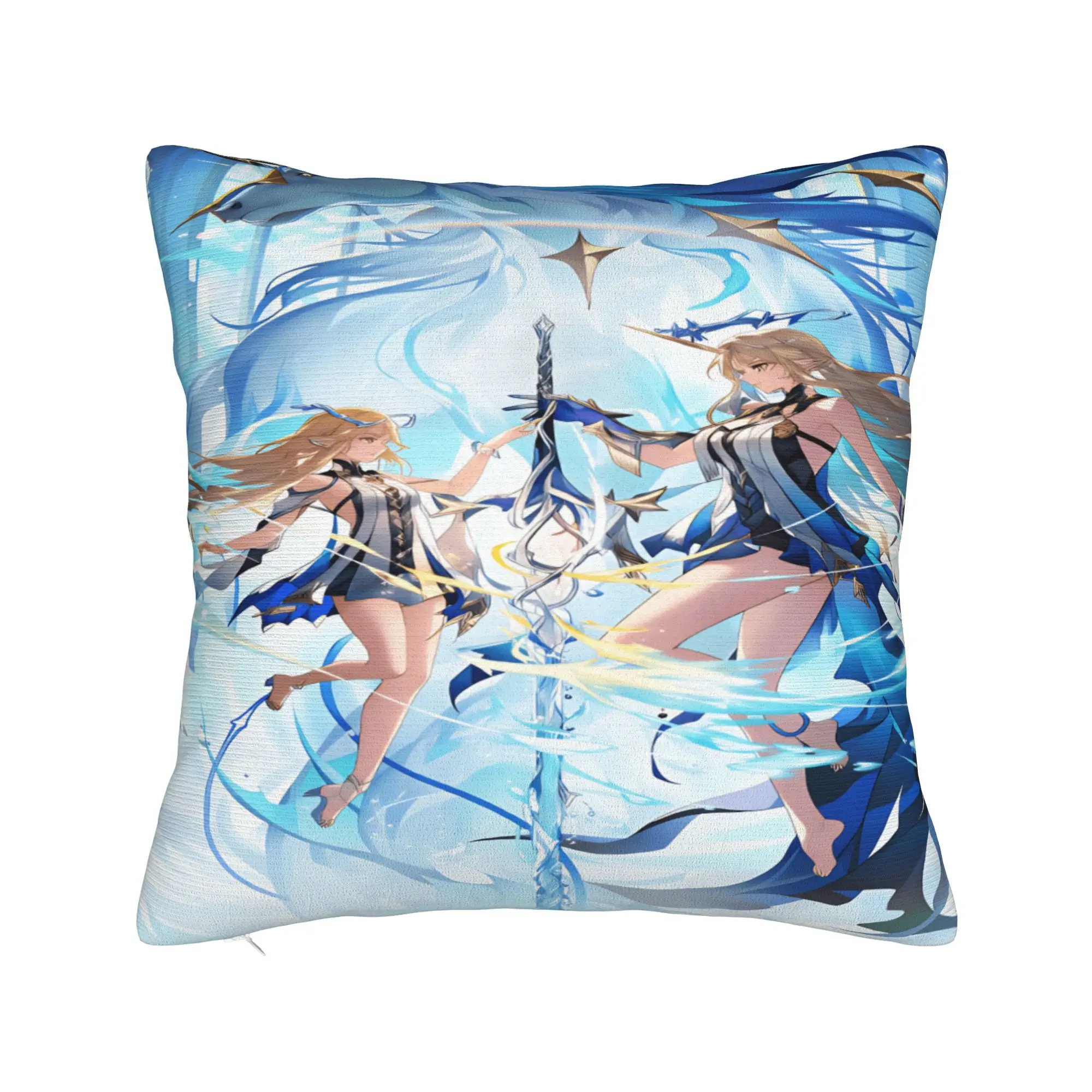 Pillow Cover Wuthering Waves Game  Funny Pillow Case For Living Room Chair Pillowcases