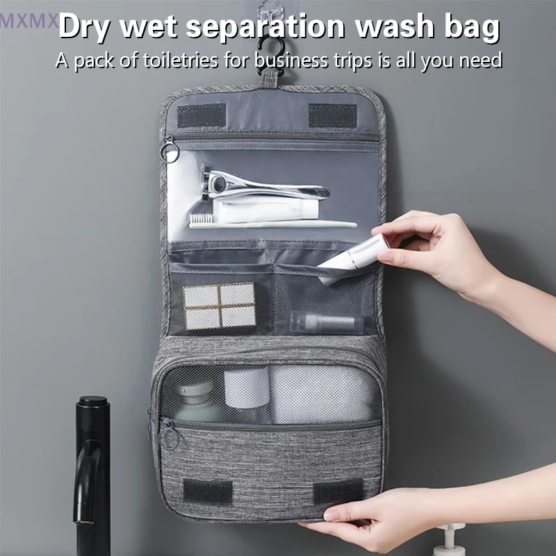 

Foldable Toiletry Bag Organizer Hanging Storage Bag Bathroom Makeup Bag Case Cosmetic Bag Travel Bag For Travel Business