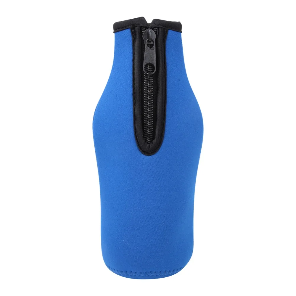 

6 Pcs Durable 330ml Beer Bottle Sleeve With Zipper Closure Neoprene Beer Bottle Insulator Colorful Bottle Sleeve Cans