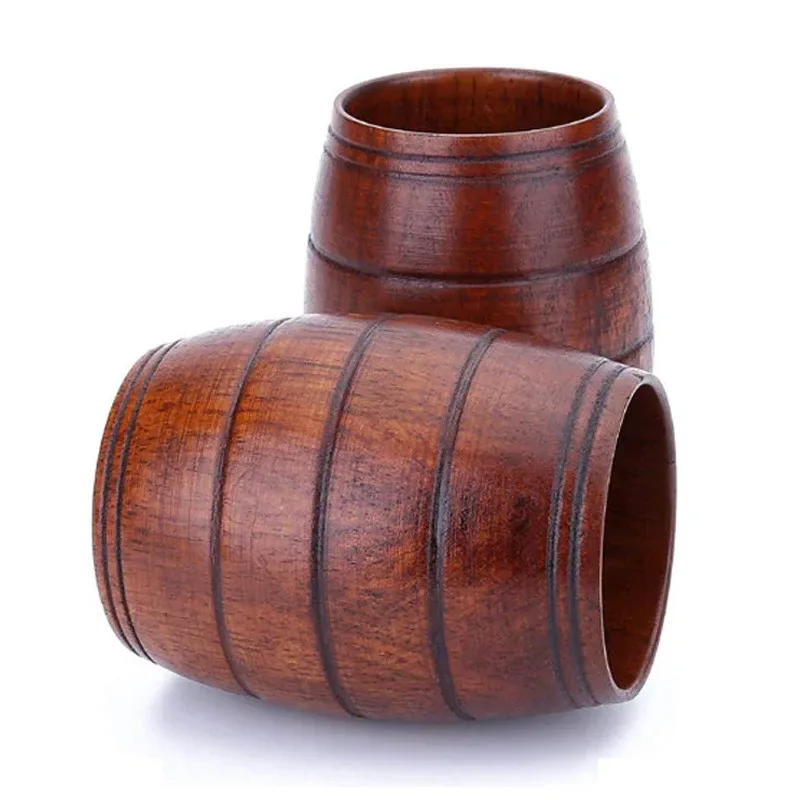 Solid Wood Cup - Sour Jujube Wood Beer Stein