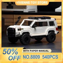 MOC 8809 Technical 4Runner Sports Car Building Block Speed Vehicle With Container Bricks Assembly Toy Christmas Gift For Boy Kid