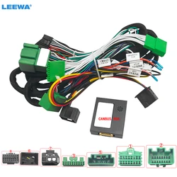 LEEWA Car 16pin Audio Wiring Harness With Canbus Box For Volvo XC90 09-13 Aftermarket Stereo Installation Wire Adapter #CA7100