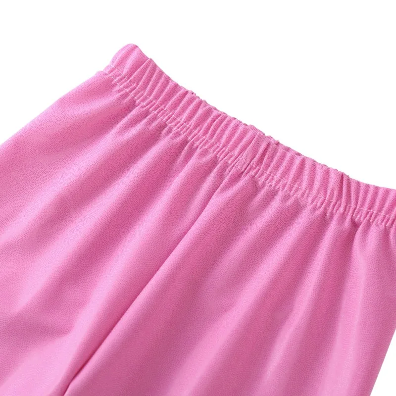 Pantalones de entrenamiento de baile para niños, Leggings elásticos de cintura alta para niñas, ropa de práctica de baile Cha Samba Rumba