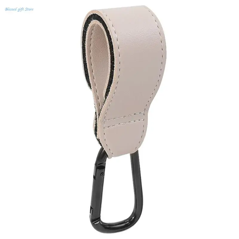 PU-Leather Stroller Hook Adjustable Bag Hangers Non-Slip Pram Hooks