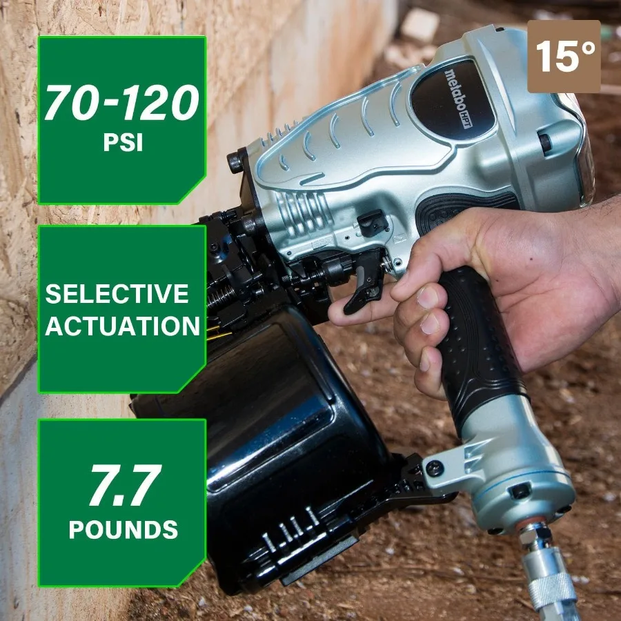 Paku Tembak Coil Framing Pro-Preferred, Alat Paku Pneumatik untuk Konstruksi, Alat Framing Serbaguna untuk Lantai Tru