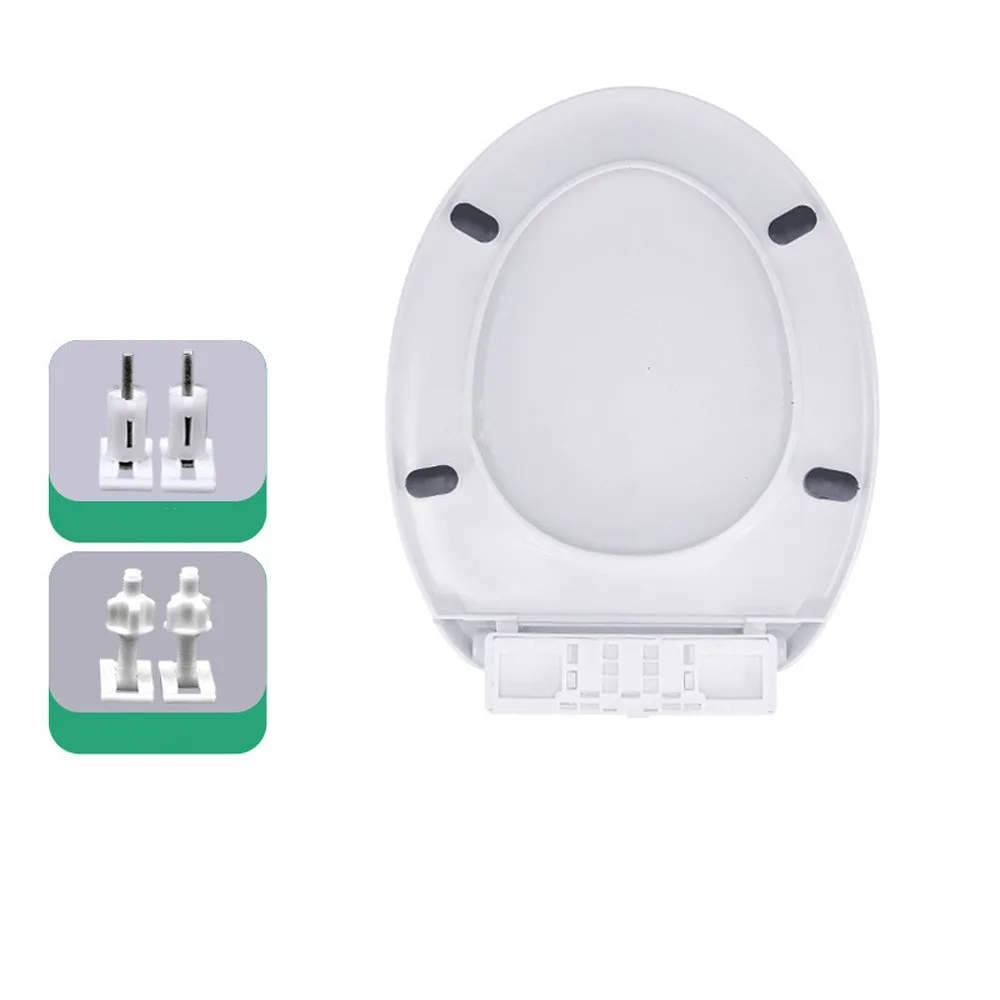 

Thickened Toilet Seat Cover Quick Release Plastic Universal Toilet Seat Double Layer Bathroom Accessories Comfort Accessories