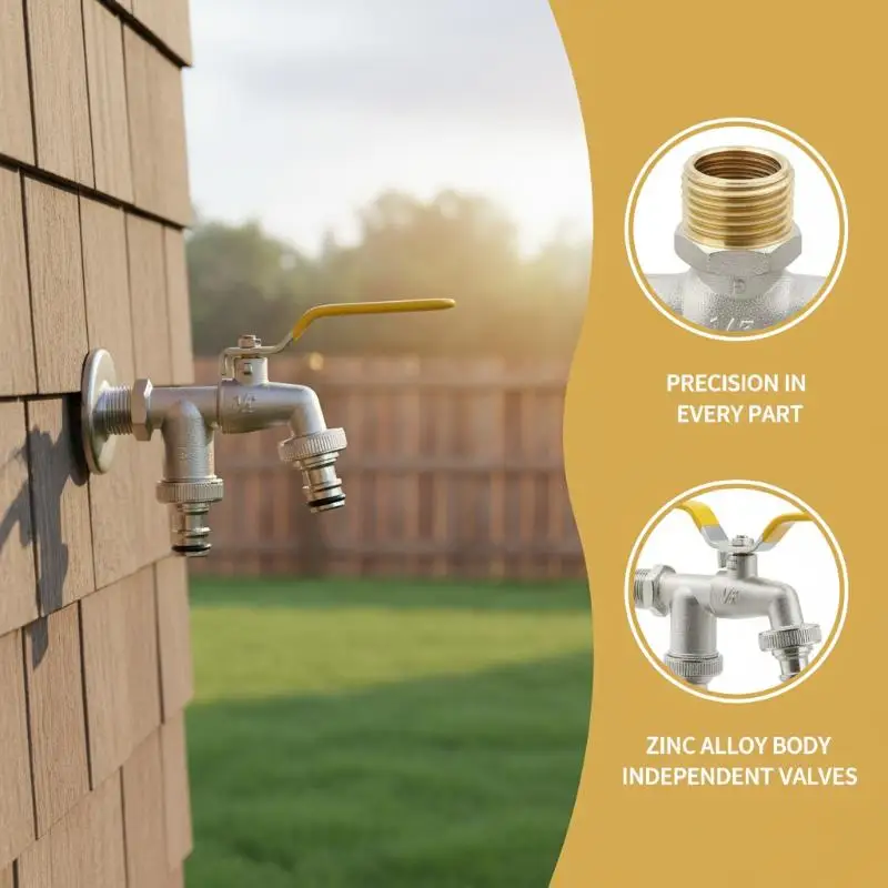 Garden Hose Tap Adapter 1Pcs IBC Water Tank Connector 12 34 Inch Tool for Automatic Outdoor Watering SceneGood Quality