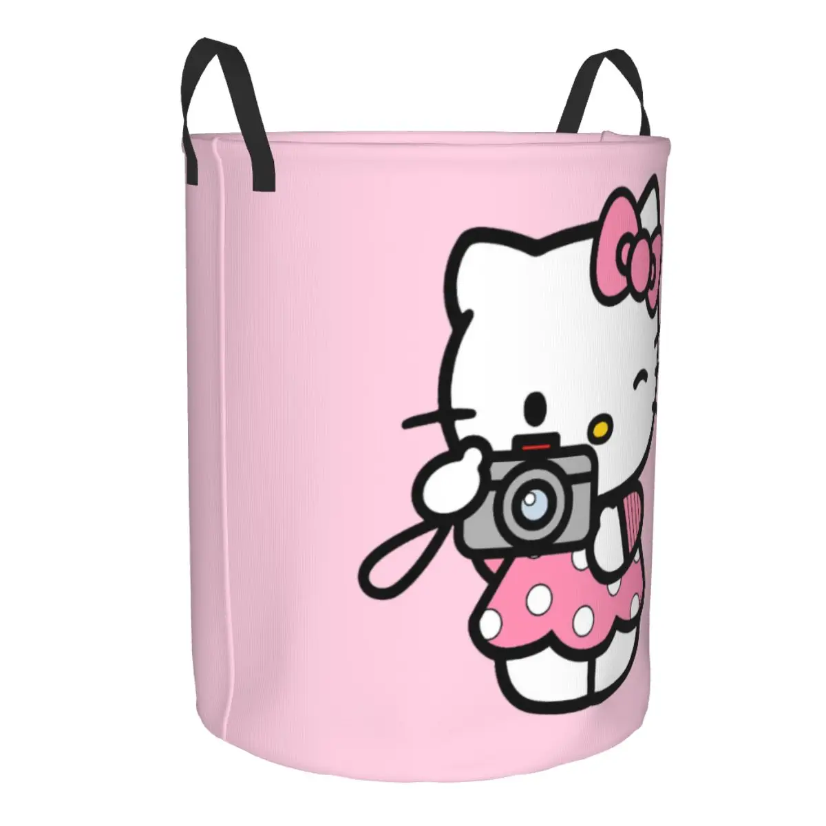 Cestino portabiancheria personalizzato Hello Kitty cesto portaoggetti pieghevole per vestiti Sanrio per la scuola materna dei bambini
