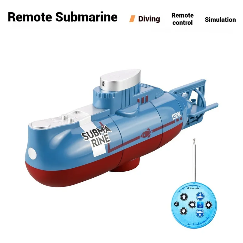 لعبة قارب صغيرة تعمل بالتحكم عن بعد في الغواصة RC للأطفال والمراهقين، قابلة لإعادة الشحن، هدية واقعية مقاومة للماء