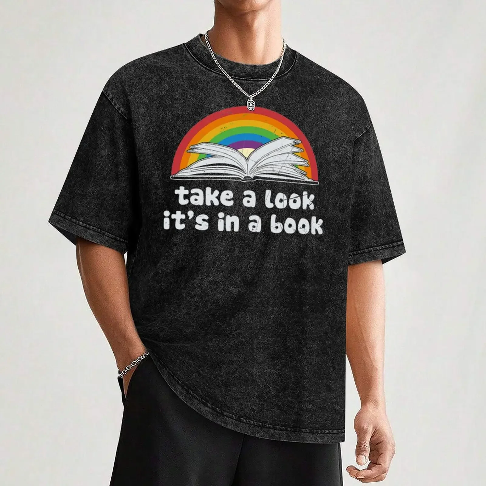 Take A Look Its In A Book T-Shirt Summer Fashion Casual Tee Shirt