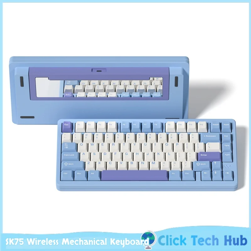 

Womier SK75 Беспроводная механическая клавиатура Bluetooth с магнитным переключателем для офиса и киберспорта — игровая клавиатура с магнитной осью