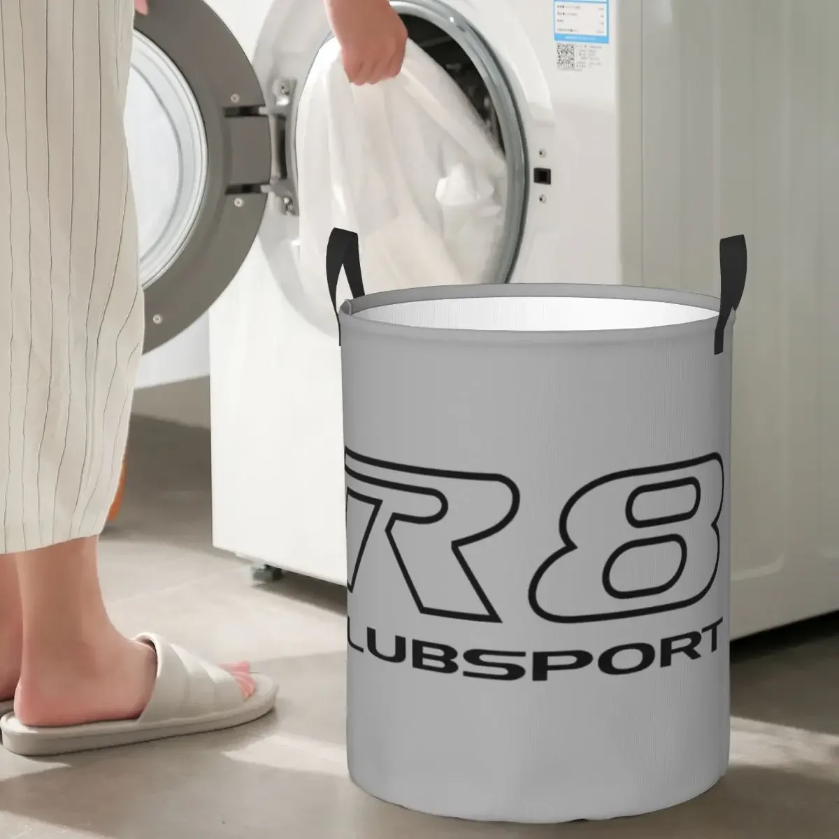 R8 Clubsport Circular Hamper, Storage Basket Waterproof Great For Kitchens Storage Of Clothes