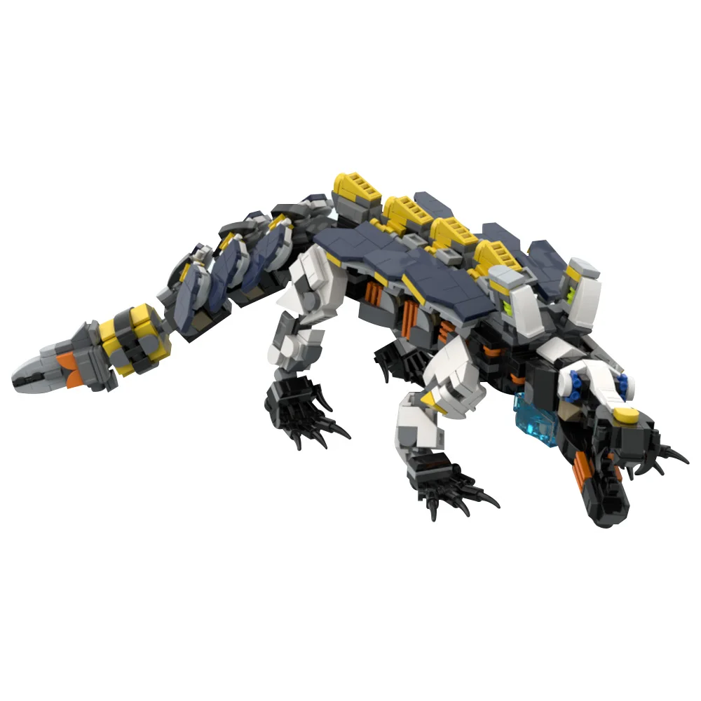 

MOC Horizon Snapmaw механический зверь, строительные блоки, модель Forbidden West, игра Mecha Monster, кирпичи, сборные игрушки, подарки на день рождения