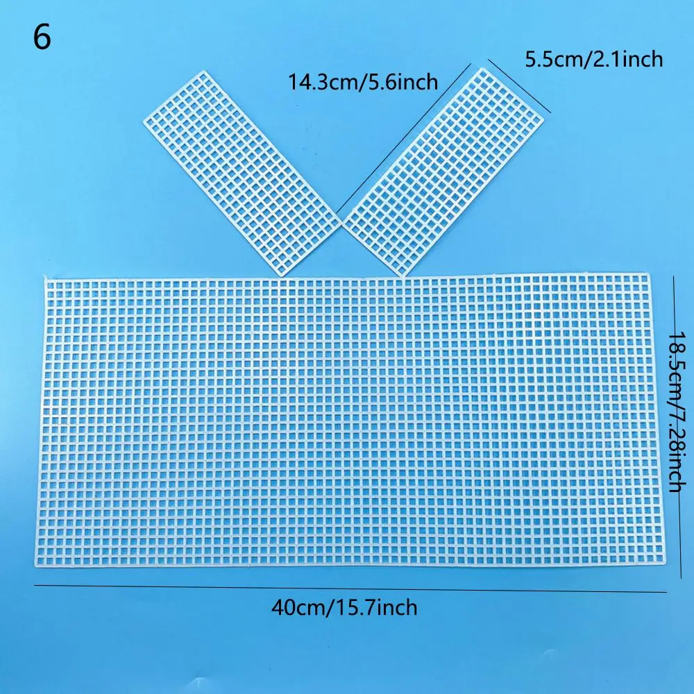 Plastic Knitting and Weaving Helper Knit Sheet DIY Wire Hanging Bag Easy Knitting Accessories White Net Cover