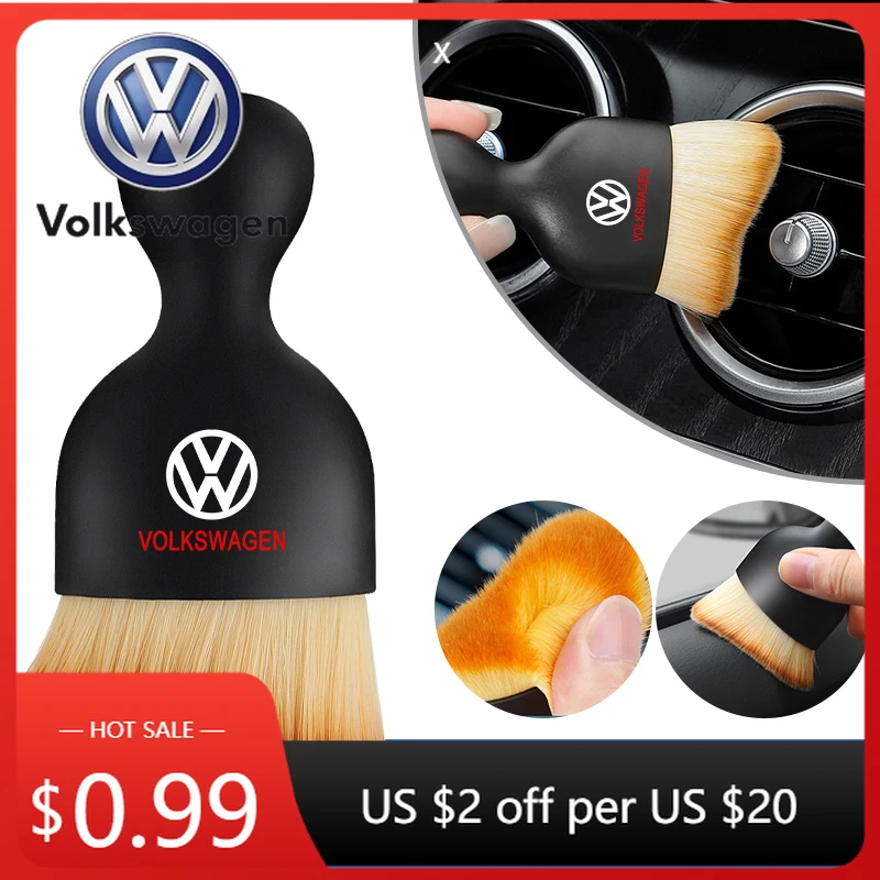 Подстаканники, набор автомобильных щеток, вентиляционное отверстие для кондиционера, щетка для очистки пыли, щетка для чистки автомобиля для Volkswagen VW GOLF Polo CADDY PA