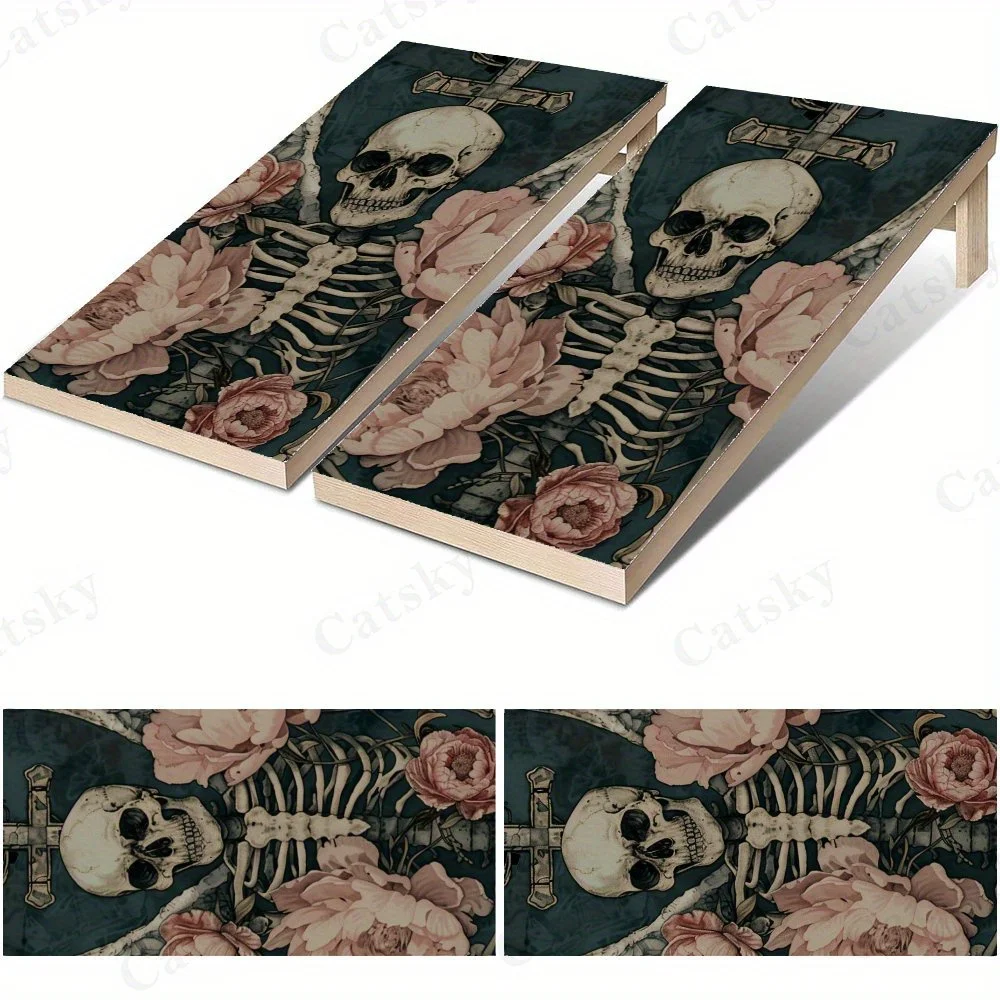 

Skeleton Hand and Peony Sticker,High Value! 2D Flat Vinyl Sandboard Decals - Budget-Friendly and High Value, Bubble-Free and Eas