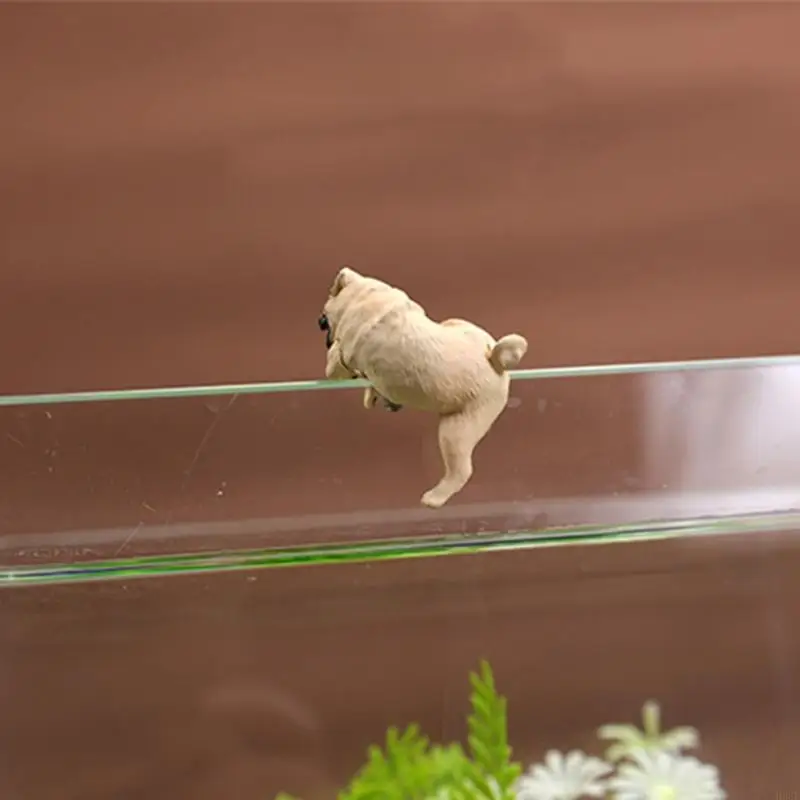 H3CF Aquarium Forminations Decorations Animal Olpppy Small Pppy for Fish Sanks Decor