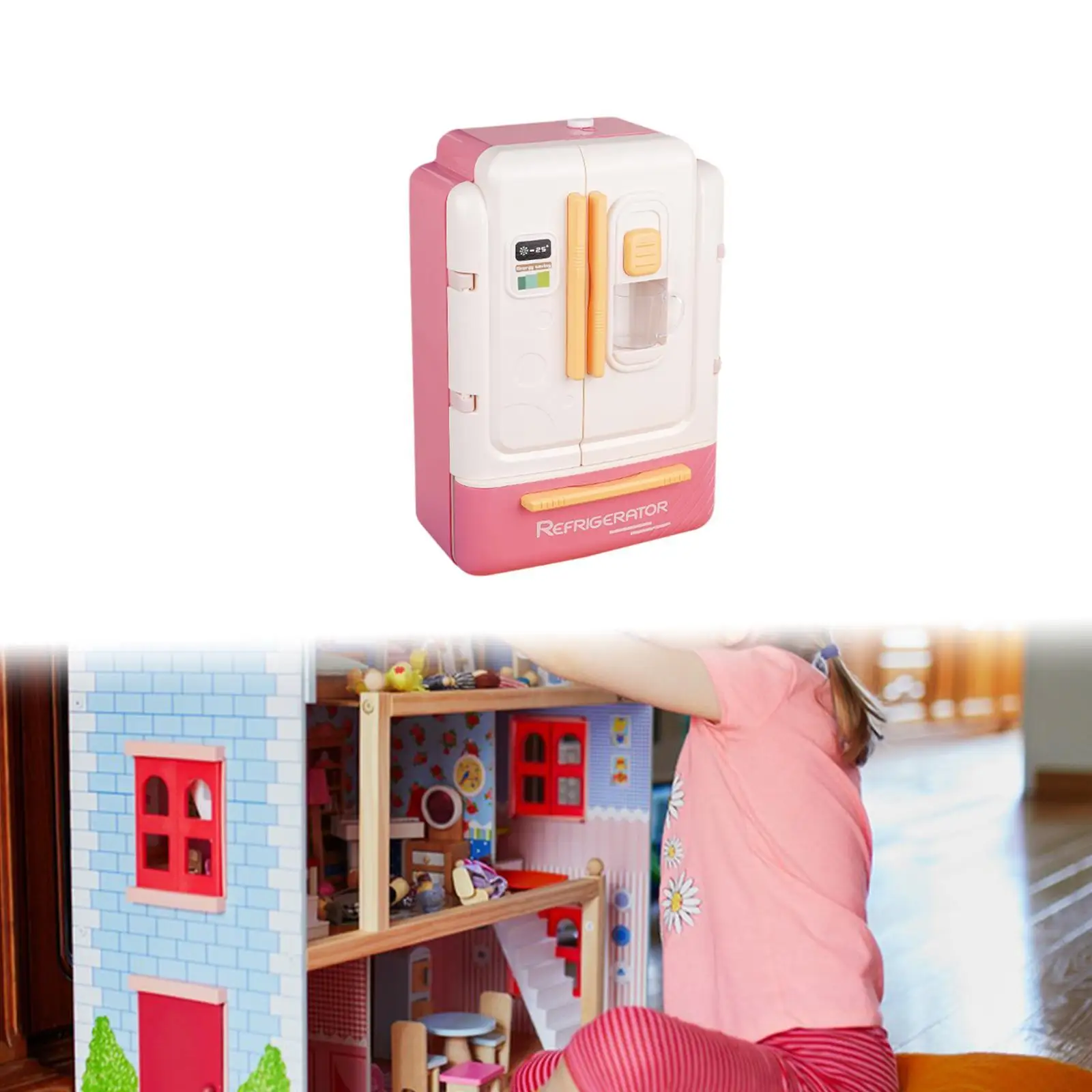 Children Pretend Play Toy with Light Gifts Portable Learning Toy Interactive Toy Multifunction for Children Age 3-6 Years Olds