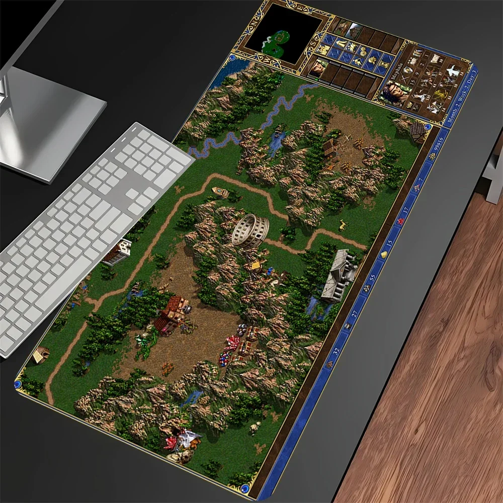 CIFBUY Heroes of Might and Magic 3 Desk Mat, Fantasy Underground Castle Art Mouse Pad, Non Slip Rubber Base Retro Game Desktop