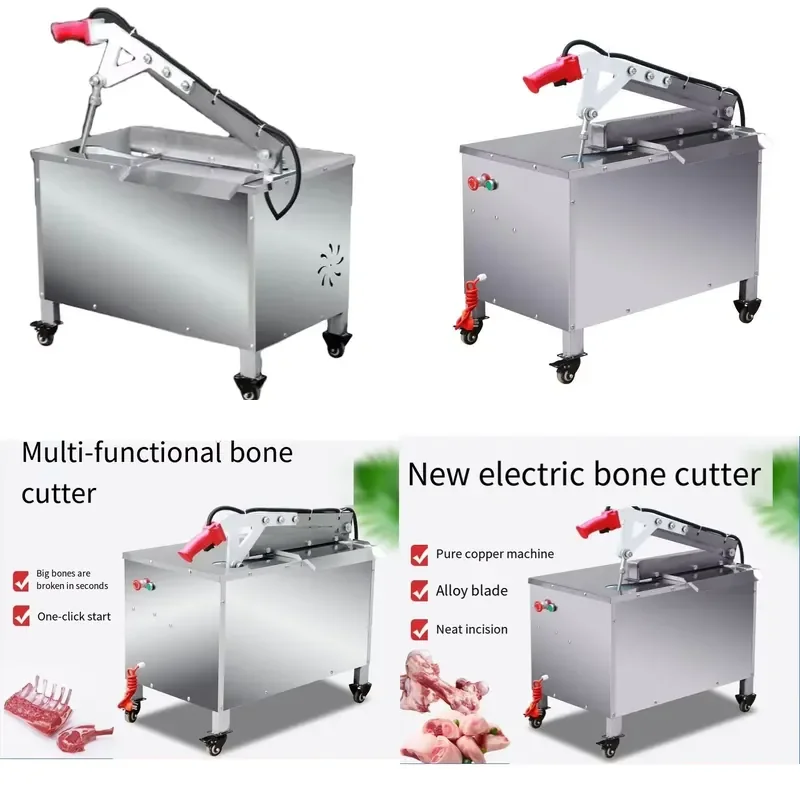 High Efficiency Low Loss Beef Pig Lamb Leg Bone Cutting Machine 100-250KG/H