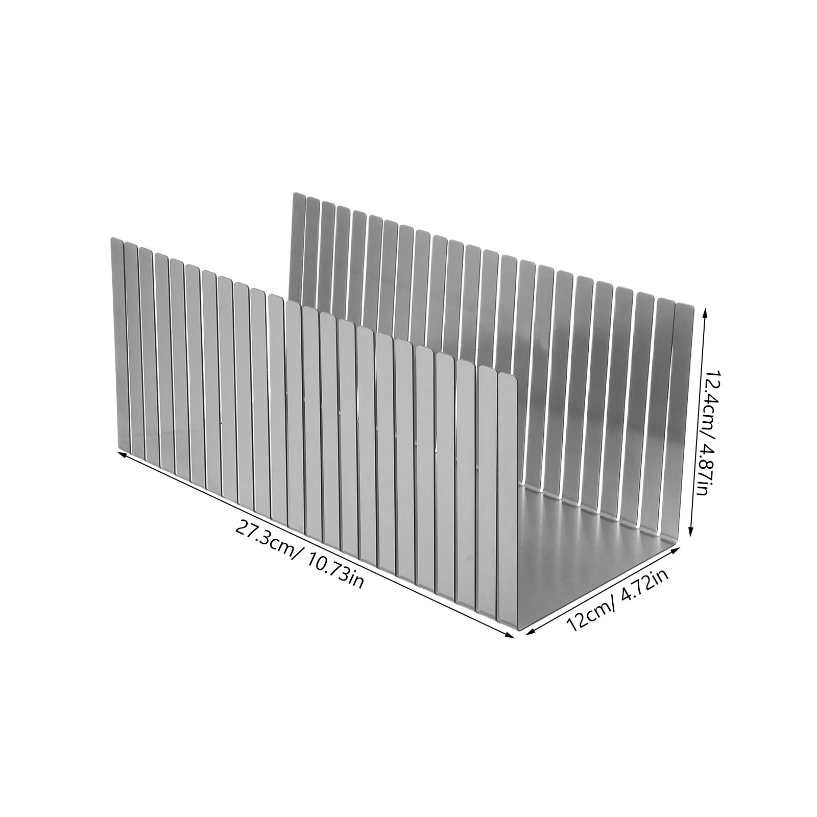 Bread Slicer Guide Stainless Steel Adjustable Width Cutting Board Crumb Tray for Homemade Bread Cake Bagel Kitchen Accessory