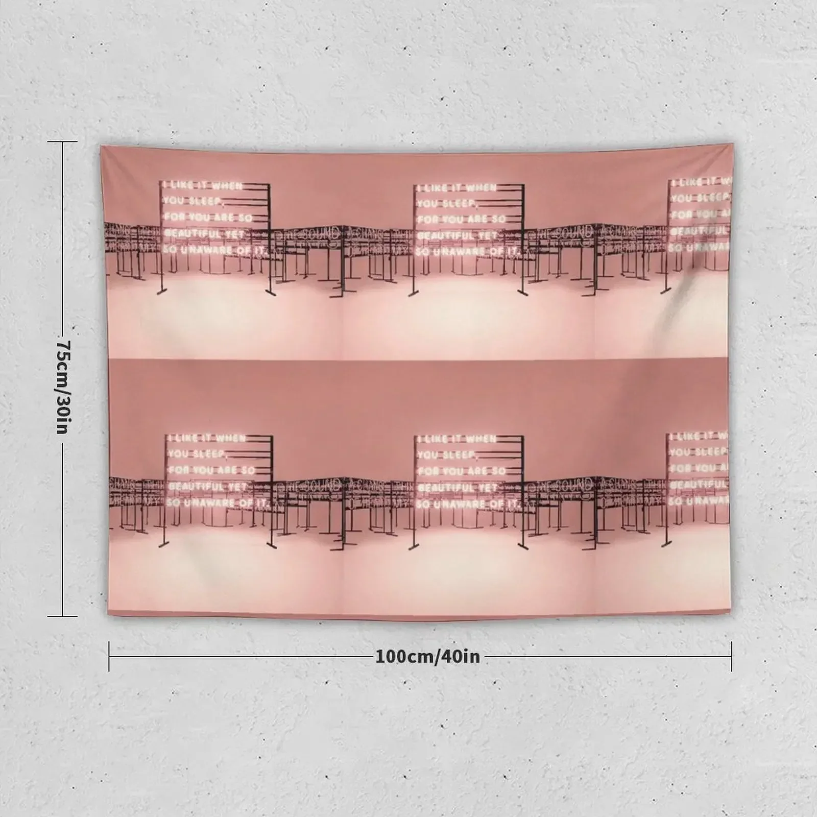 THE 1975 - I like it when you sleep for you are so beautiful yet so unaware of it. Tapestry Hanging Wall Tapestry