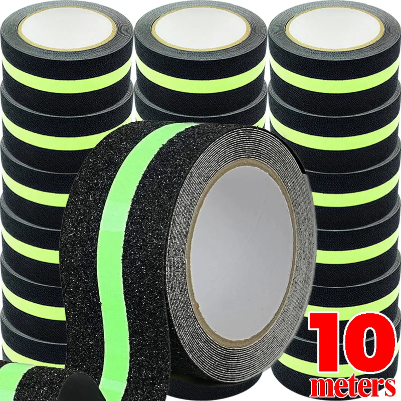 

5-10M Self-adhesive Luminous Safety Tape With Glow in The Dark Stage Stair Safety Warning Tape Green Fluorescent Warning Tape