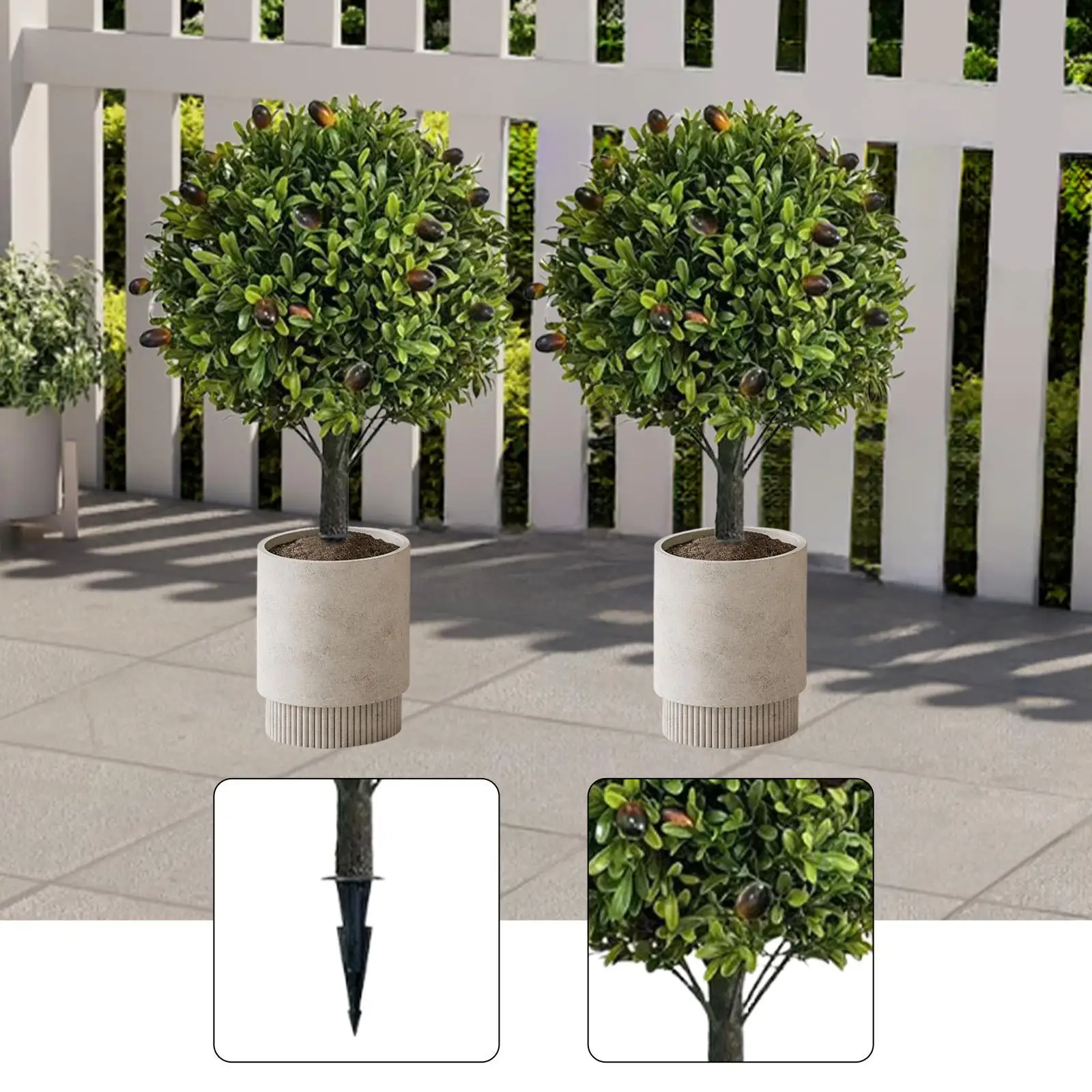 

2x Artificial Topiary Tree for The Entrance Area, Party, Indoor,