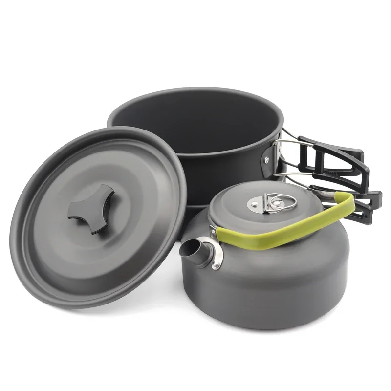 

Camping Cookware Set Aluminum Portable Outdoor Tableware Cookset Cooking Kit Pan Bowl Kettle Pot Hiking BBQ Picnic Equipment