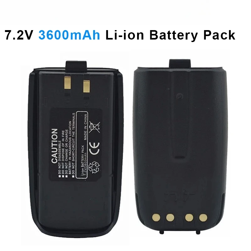 For UV8000D UV8000E Two Way Radios TH-UV8000D Li-ion Battery Pack 7.2V 3600mAh Walkie Talkie Extra Battery