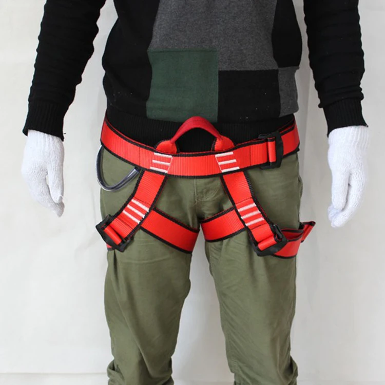 Rocking climbing half body harness safety belt half body