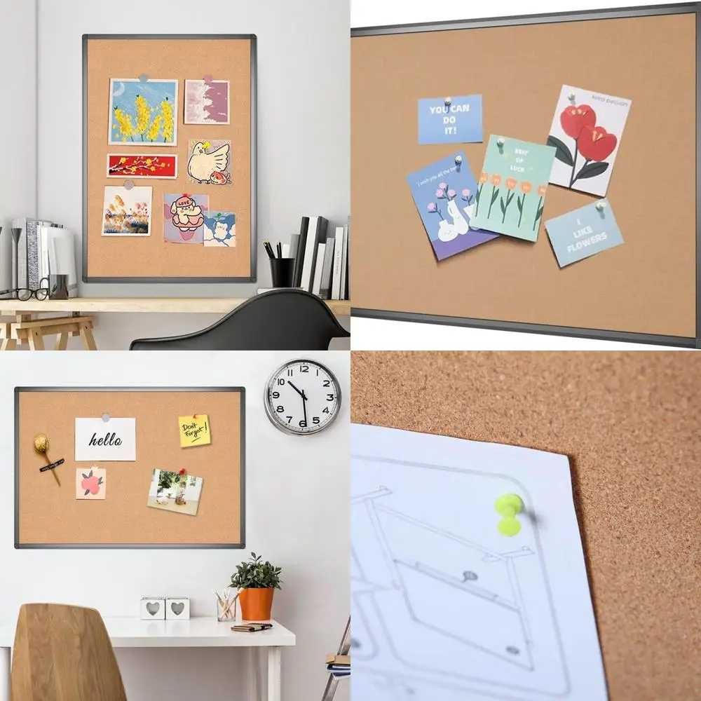 

Aluminum Framed 48x36 Cork Board for Bulletins