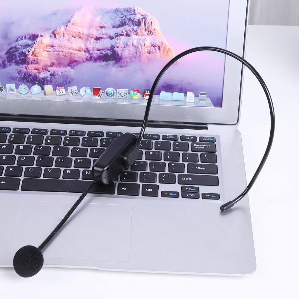 

UHF Беспроводная микрофонная гарнитура Система приемника Автоматическое соответствие динамика