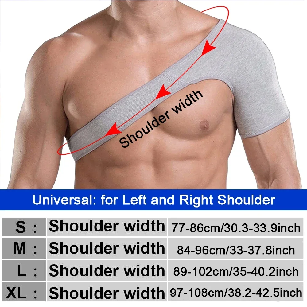 1Pcs Compression Shoulder Brace Women Men Pain Relief Rotator Cuff Shoulder Splint Tendonitis Sports Shoulder Protector