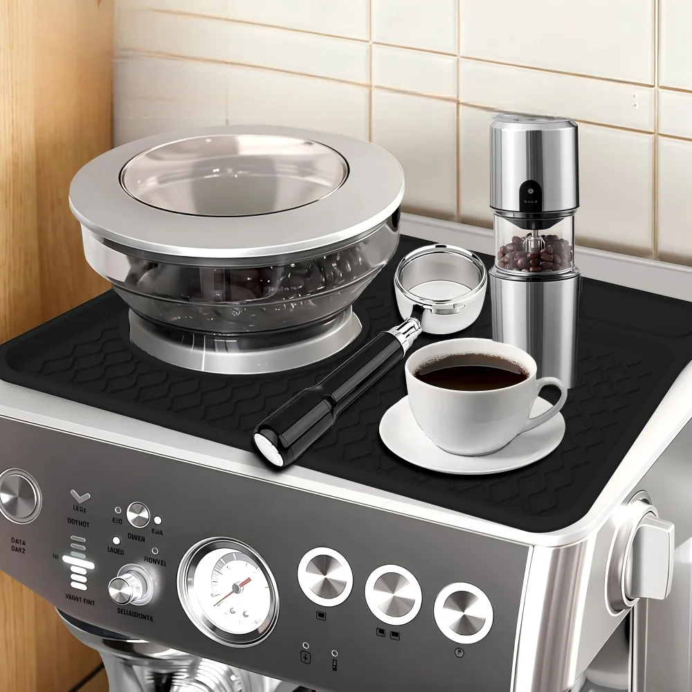Silicone Top Protector Mat Anti Scratch Heat Insulated Non Slip Pad for Breville Espresso Coffee Machine