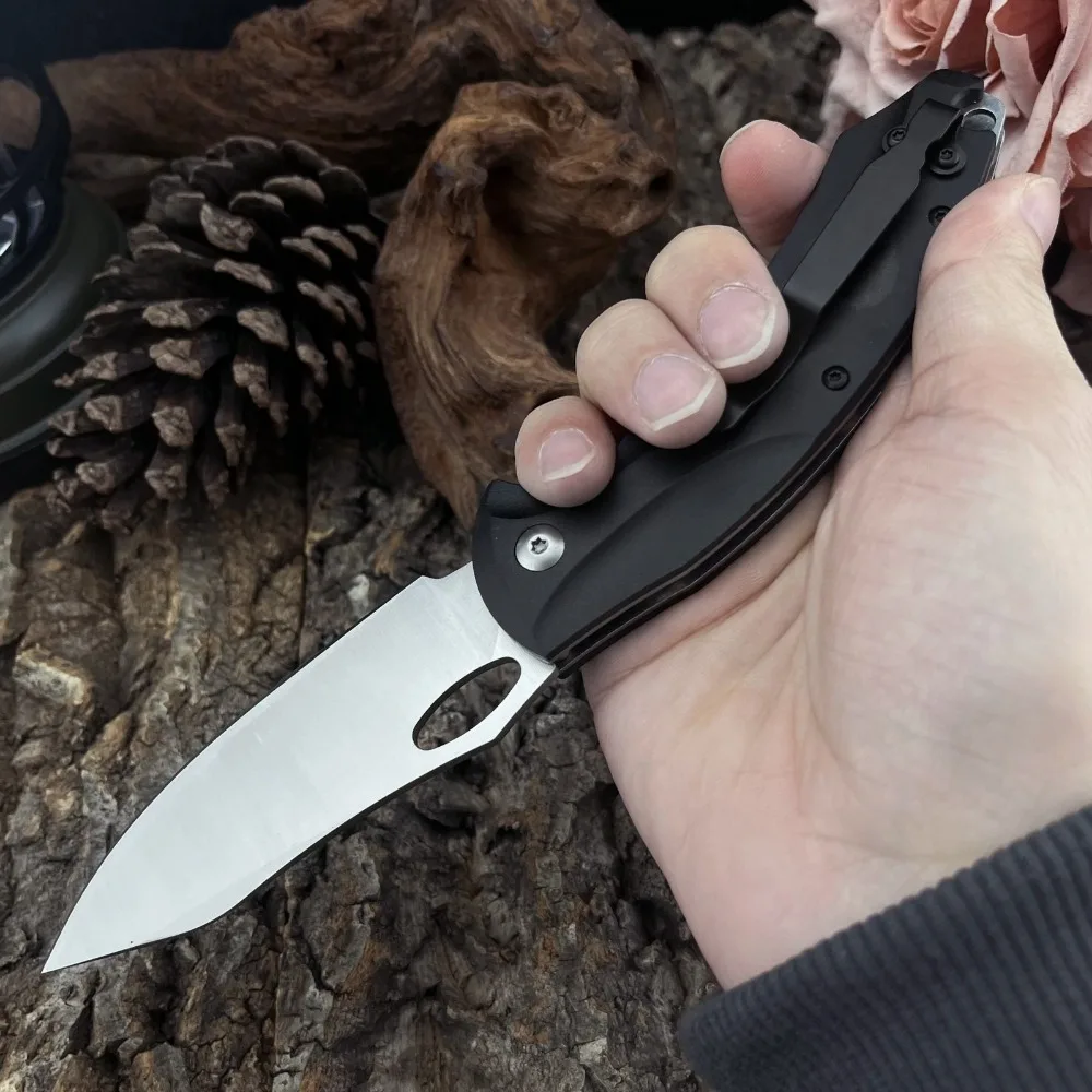 

Легкий и прочный карманный нож 818, портативный складной нож для активного отдыха, лезвие из стали D2, рукоять из алюминия T6, тактический инструмент EDC